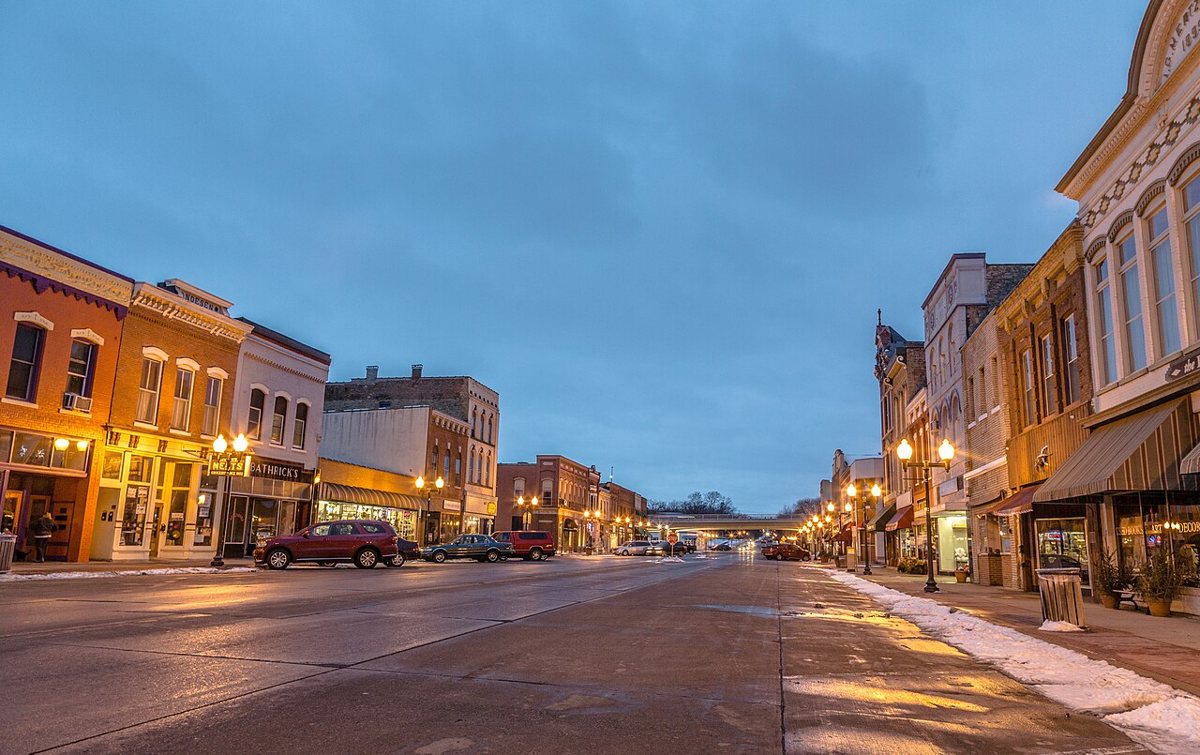 historic downtown Hastings Minnesota near the Mississippi River