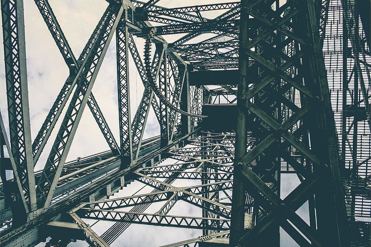 Aerial Lift Bridge and Canal Park in Duluth Minnesota