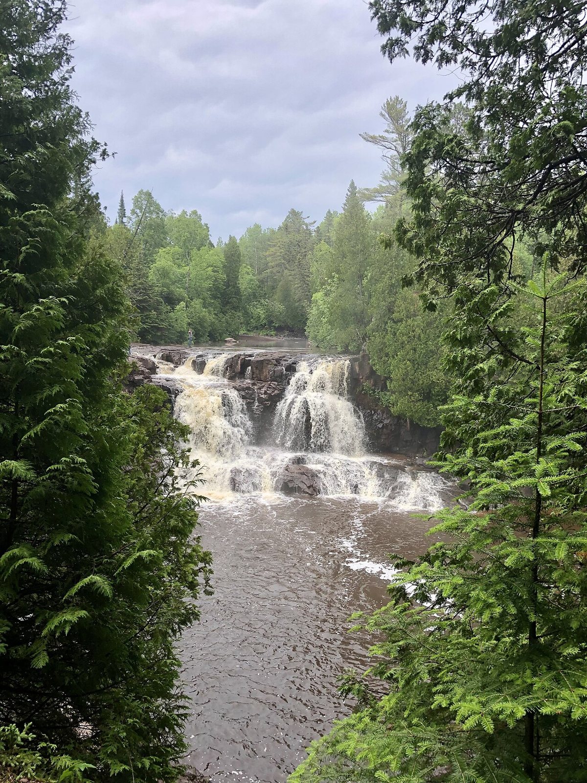 waterfall at Gooseberry Falls State Park on Minnesota's North Shore
