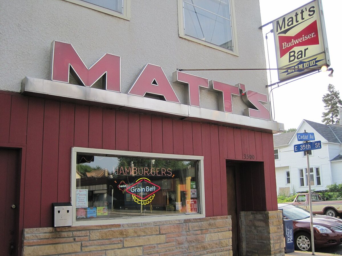 The exterior of Matt's Bar, birthplace of the Juicy Lucy burger, in Minneapolis