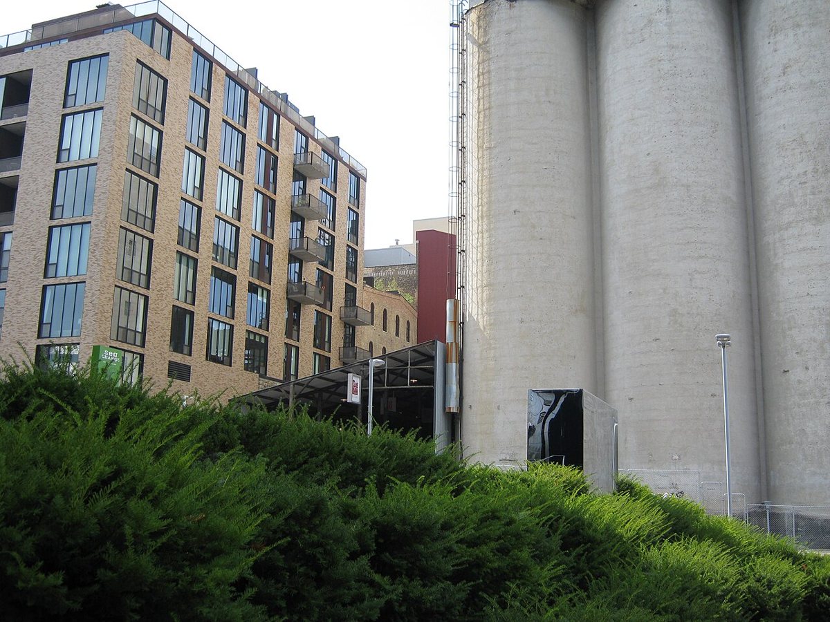 The historic Mill City district on the Minneapolis riverfront, home to the Mill City Farmers Market